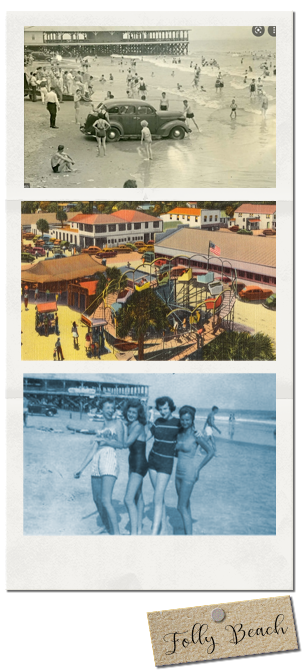 Vintage Folly Beach Collage